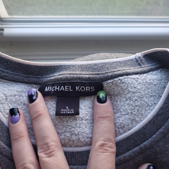 Michael Kors Charcoal Crewneck Sweater - Picture 2 of 2